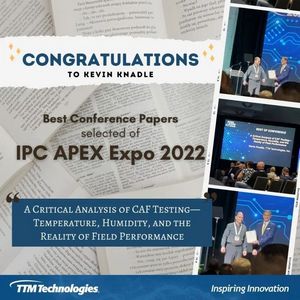 迅达员工获得IPC最佳技术论文奖